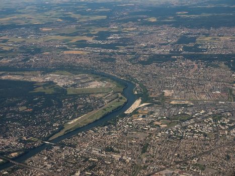 Aerial view of the city of Paris, France