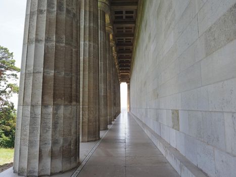 Walhalla hall of fame temple in Donaustauf, Germany