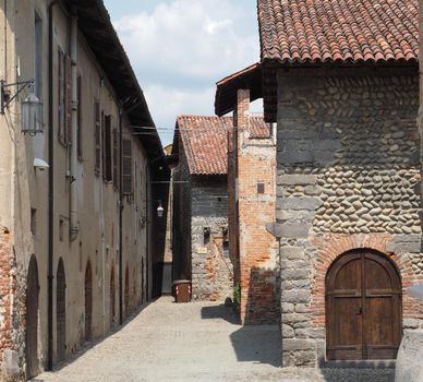 Ricetto fortified medieval village in Candelo, Italy