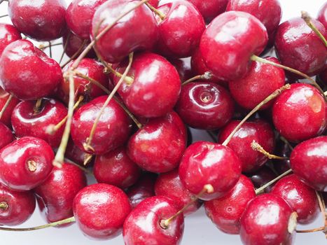 red cherry scientific name Prunum vegetarian fruit food