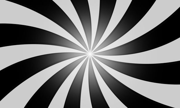 Vintage grunge black and white radial lines background. Rectangle fight stamp for card. Retro graphic circus texture.