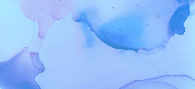 Abstract Ink Stains Texture. Blue Pastel Fluid Design. Pastel Fluid Splash. Pink Contemporary Color Background. Abstract Ink Stains Pattern. Pink Pastel Flow Liquid. Watercolor Paint Background.