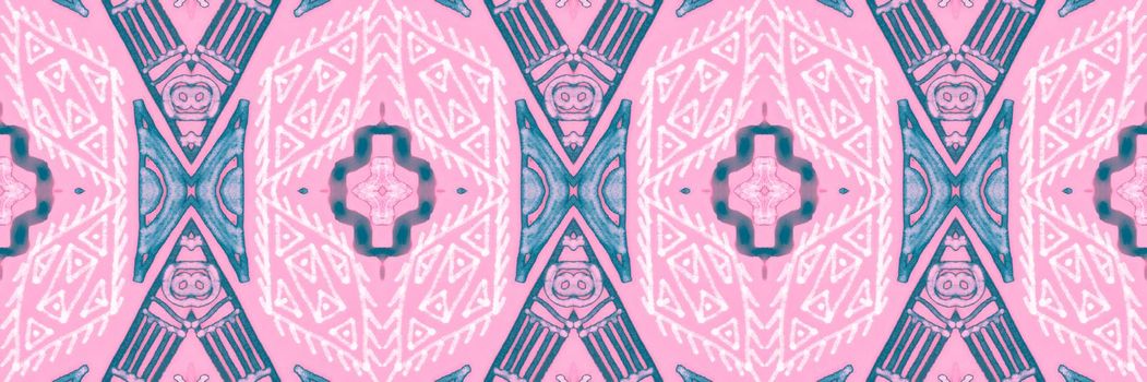 Vintage tribal ribbon. Seamless ethnic pattern. Abstract aztec background. Peruvian native texture. Art tribal ribbon. Hand drawn maya design for fabric. Geometric navajo illustration.