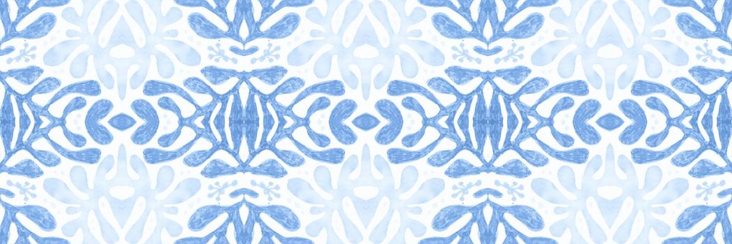 Italian ceramics. Seamless portuguese design. Vintage portugal texture. Arabesque traditional print. Abstract majolica background. Italy tile watercolor. Watercolor italian pattern.
