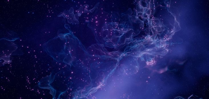 Outerspace Universe Concept colorful Purple Background