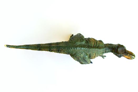 Tyrannosaurus dinosaurs toy isolated on white background with clipping path. High quality photo
