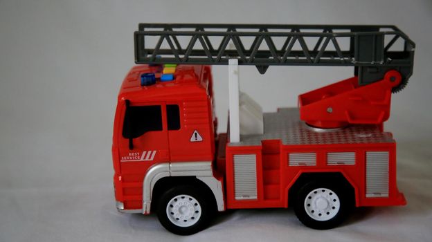salvador, bahia / brazil - may 6, 2020: fire engine toy seen in the city of Salvador.