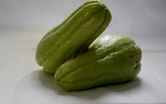 salvador, bahia / brazil - may 28, 2020: chayote vegetable.