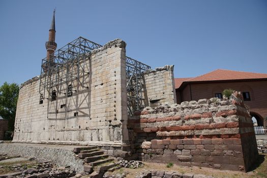 Temple of Augustus and Rome in Ankara City, Turkiye