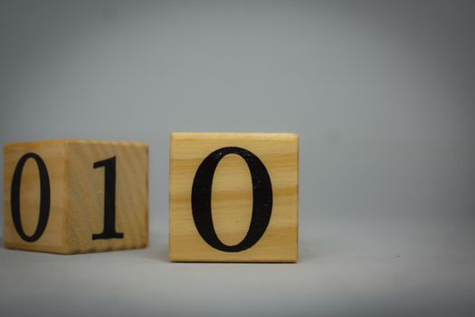 Block with numbers written. Shooting Location: Yokohama-city kanagawa prefecture