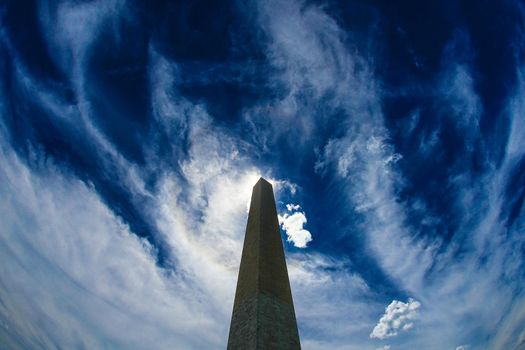 Washington Memorial Tower (Washington DC) Image. Shooting Location: Washington DC