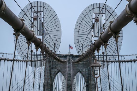Brooklyn Bridge (USA New York). Shooting Location: New York, Manhattan