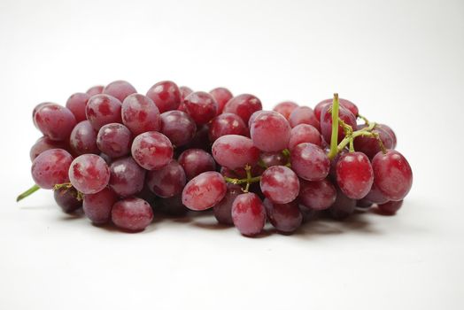 fresh grape fruits isolated on white ,