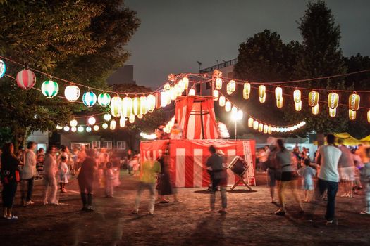 Summer Festival Bon Dance Image. Shooting Location: Yokohama-city kanagawa prefecture
