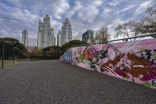 Skyline of Puerto madero Buenos Aires, Argentina, Juli 12 2022