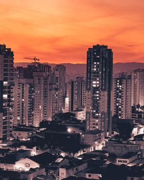 View from the neighbourhood Tatuape in Sao Paulo, Brazil.