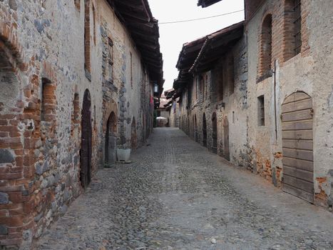 Ricetto fortified medieval village in Candelo, Italy