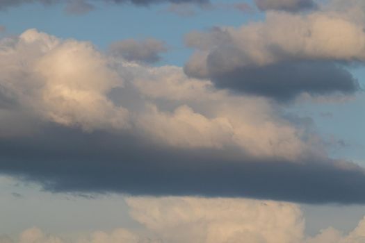 Dark blue summer cloudy skies ing Nebraska . High quality photo