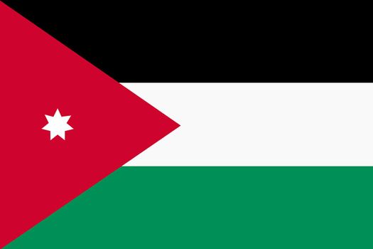 A Flag of Kingdom of Jordan background illustration large file