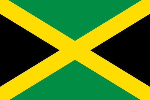 A background illustration Jamaica flag cross large file