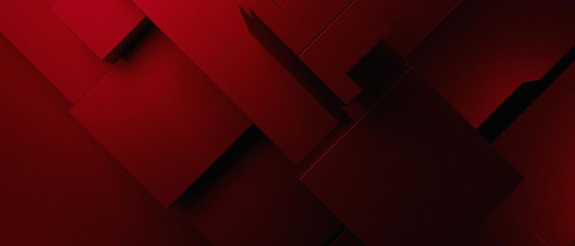 Abstract Luxury Futuristic Block Cubes Future Dark Red 3D Background 3D Illustration