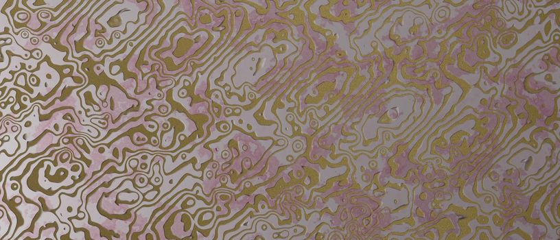 Abstract unique pink gold banner background