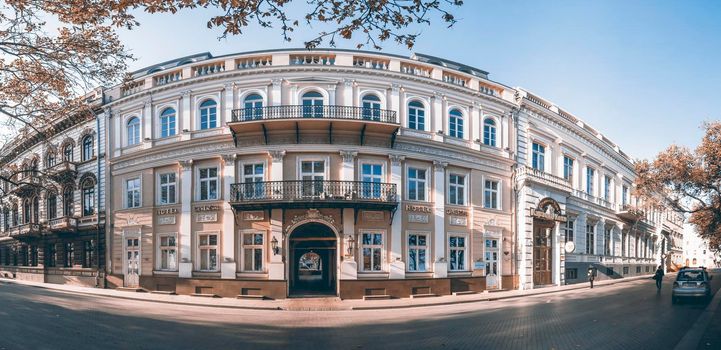 Odessa, Ukraine 12.08.2019. Hotel DeVersal in the historical center of Odessa, Ukraine