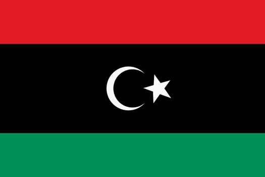 A Flag of Libya background illustration large file