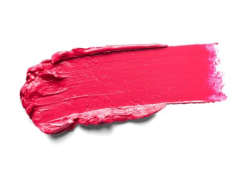 close up of a lipstick paint on white background