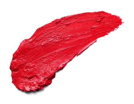 close up of a lipstick paint on white background