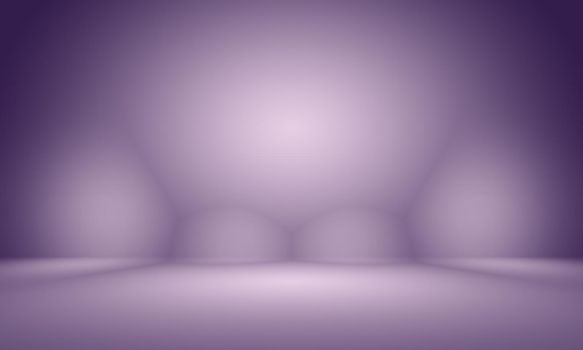 Studio Background Concept - abstract empty light gradient purple studio room background for product