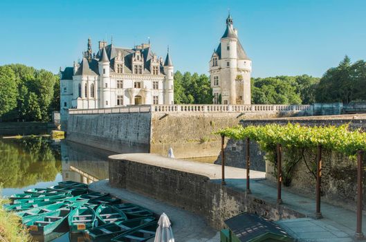 Chenonceau castle Medieval Renaissance Chateau in France