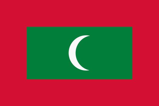 A Maldives Flag background illustration large file moon red green