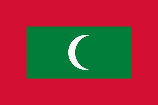 A Maldives Flag background illustration large file moon red green