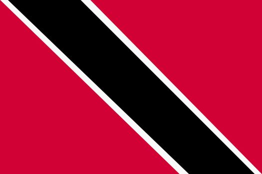 A Trinidad and Tobago flag background illustration red white black diagonal