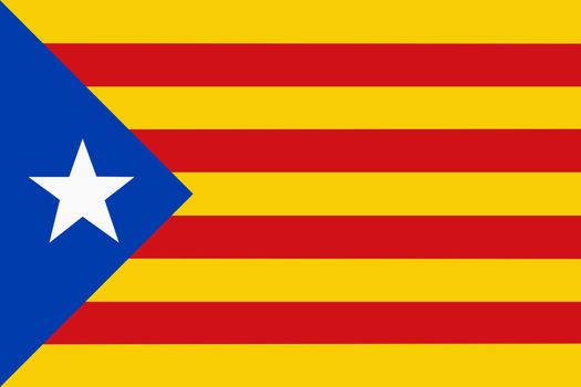 A Catalonia independence flag background illustration large file red yellow blue white star Estelada