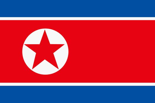 A Democratic People's Republic of Korea North flag background illustration large file