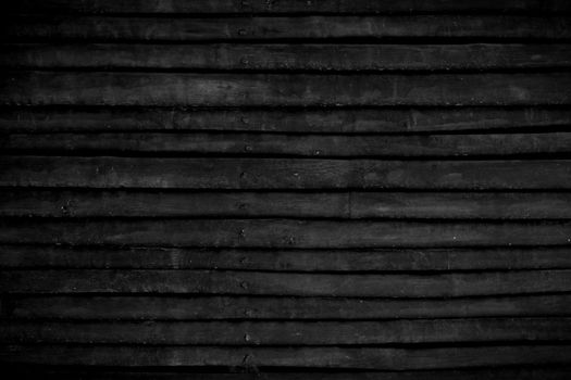 black wood bamboo horizontal for background texture.