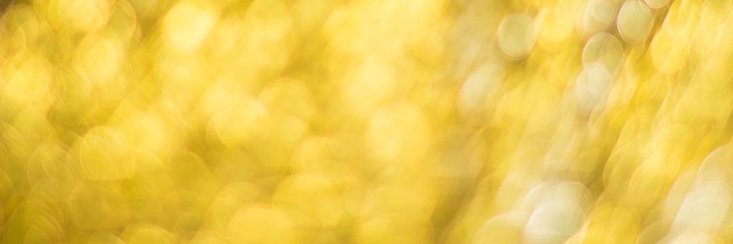 Gold abstract background with bokeh defocused lights