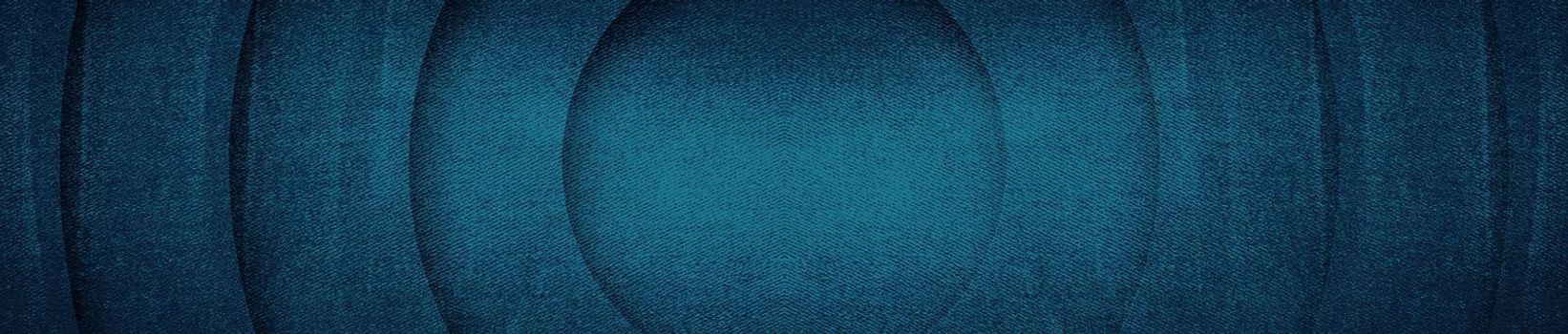 abstract pattern of circle lines with the effect of displacement blue jeans textured rings curves