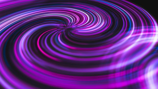 futuristic abstract glowing background twisted neon light curves