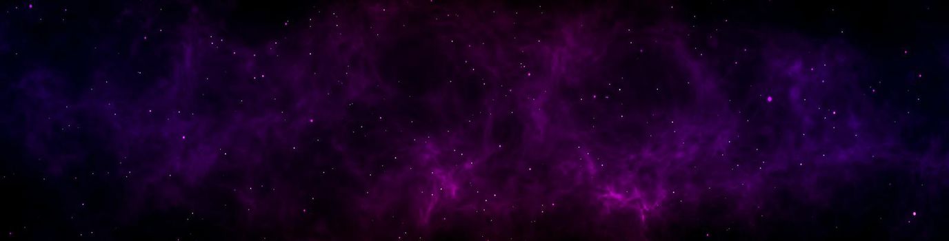 deep space with stars panoramic scene background