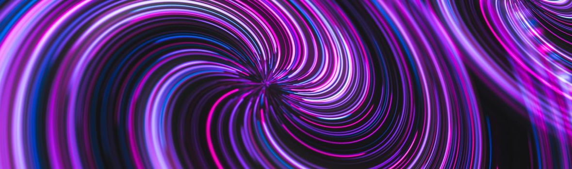 futuristic abstract glowing background twisted neon light curves