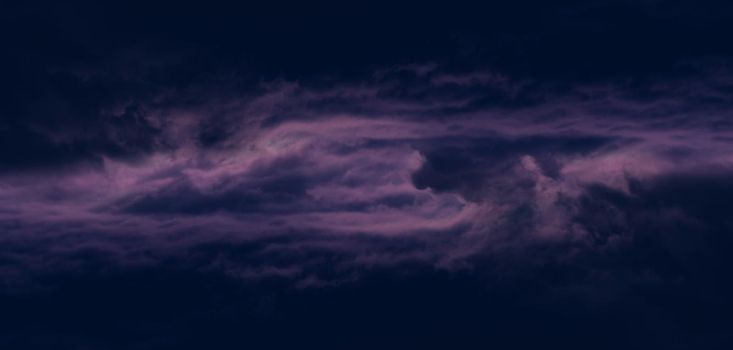 Parallel dramatic storm clouds space