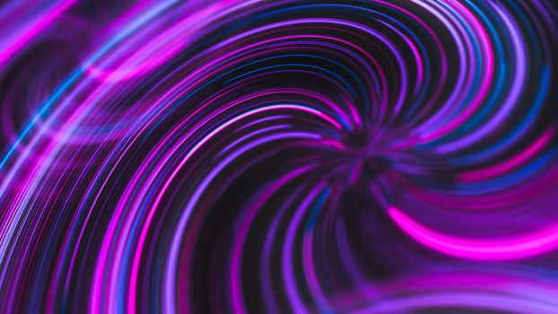 futuristic abstract glowing background twisted neon light curves