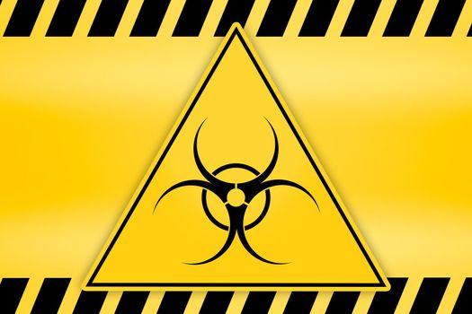 Danger ribbon and sign Attention biohazard and falling warning signs Caution tape restricted access safety and hazard stripes alert symbols