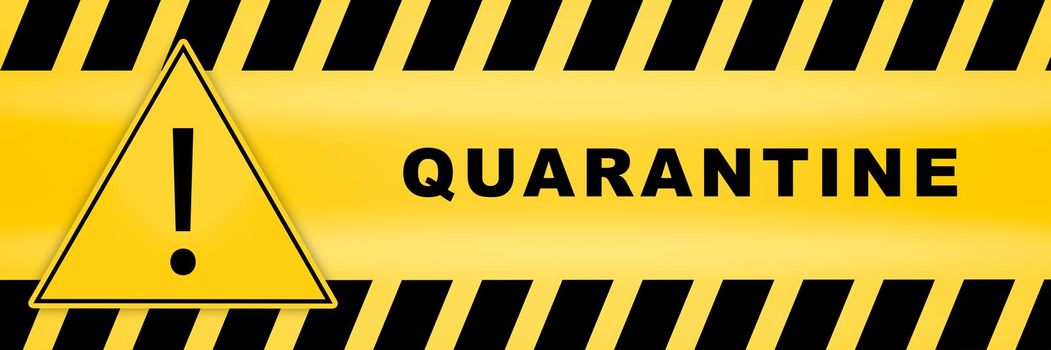 quarantine zone signbiohazard yellow caution attention of danger