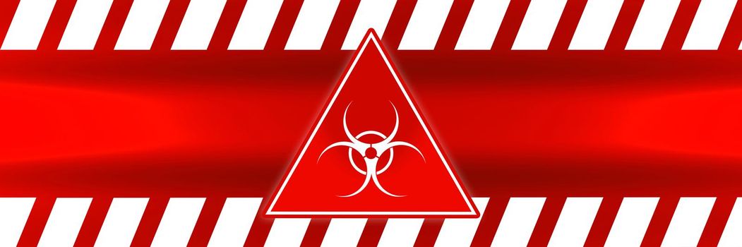 Danger ribbon and sign Attention biohazard and falling warning signs Caution tape restricted access safety and hazard stripes alert symbols
