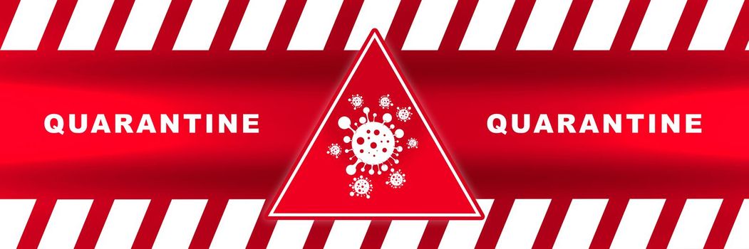 quarantine zone signbiohazard yellow caution attention of danger