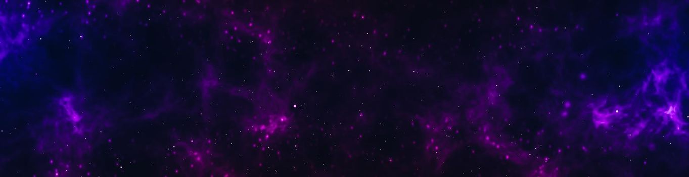 deep space with stars panoramic scene background